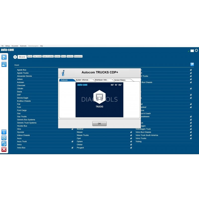 Autocom Trucks software