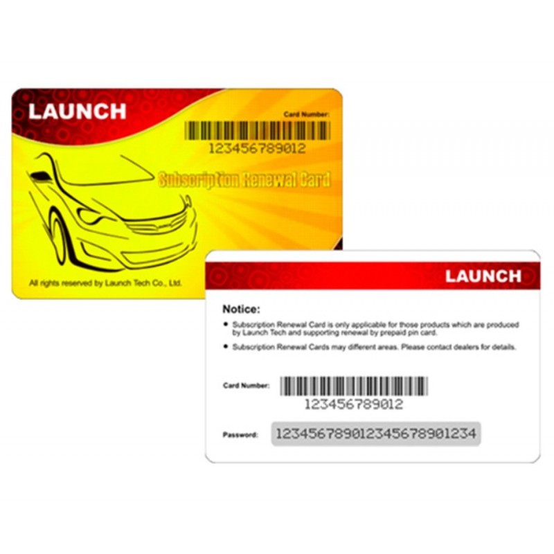 Launch software renewal card X-431 - Diagnostic equipment