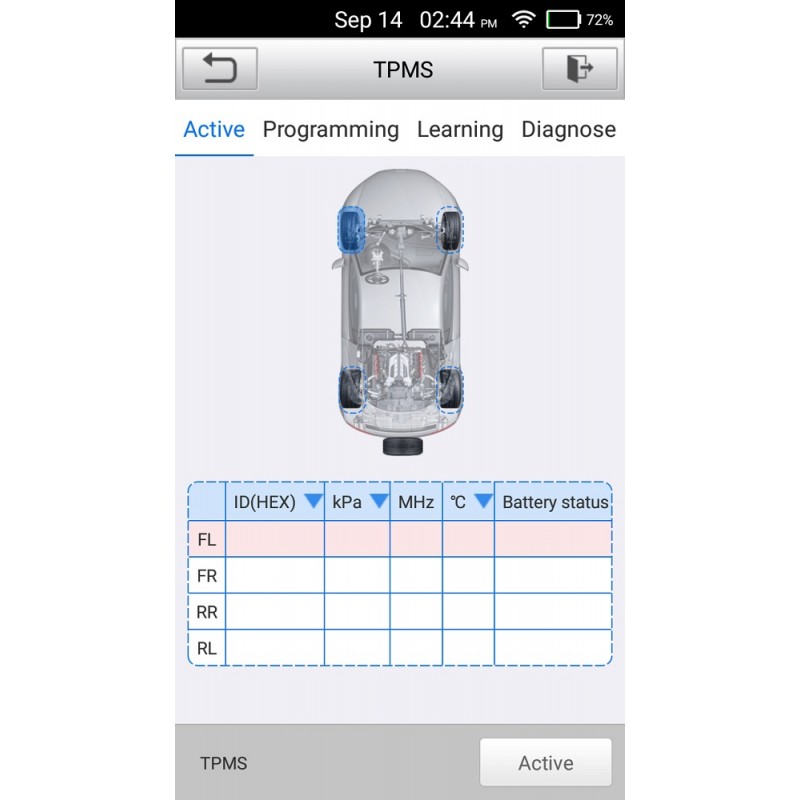 Launch Pilot TPMS - Diagnostikos įranga